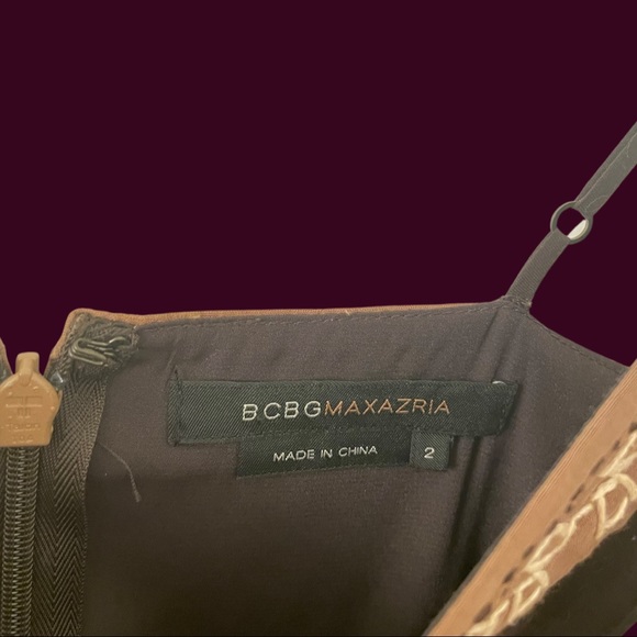 BCBGMaxAzria Cocktail Dress with Tulle Fringe 2 - Picture 5 of 5